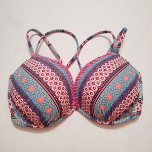 Shade & Shore Colorful Strappy Bikini Swimsuit Top